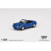 Mini GT 331 Mazda Miata MX-5 Mariner Blue Headlight Up LHD